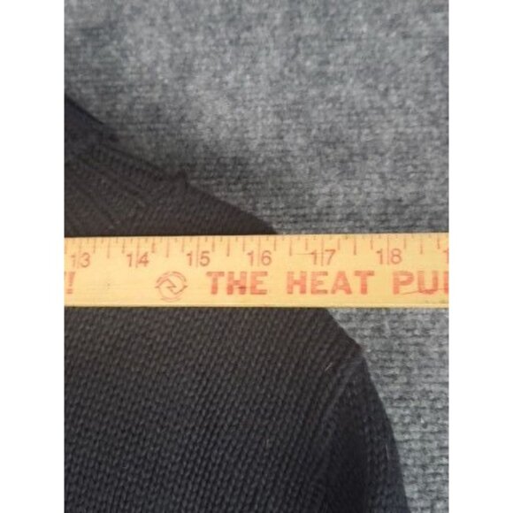 Vintage Boston Proper Knit Turtleneck Sweater Women Sz M Beaded Fringe Boho - Picture 8 of 10